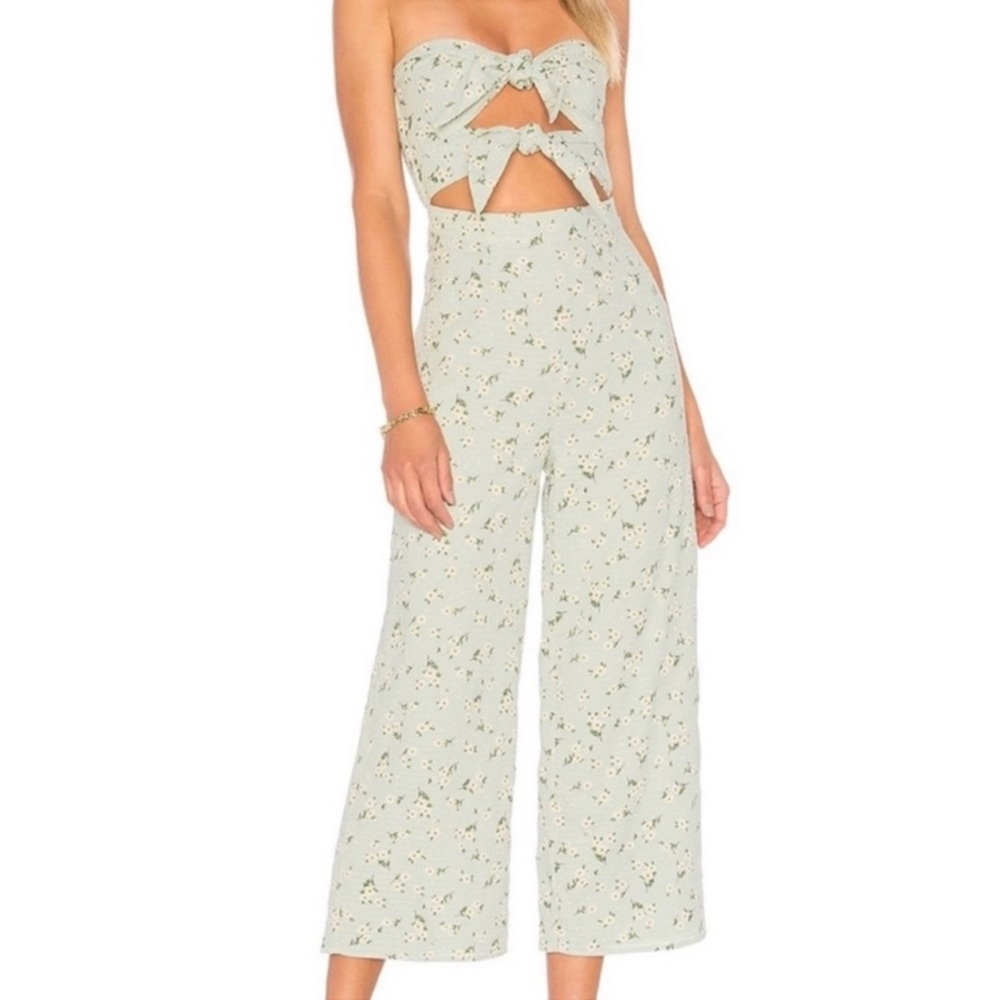 MAJORELLE Tessa Jumpsuit in Mint Green